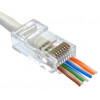 Kingda UTP RJ45 кат. 6 (100шт.) Конектор з наскрізними отворами